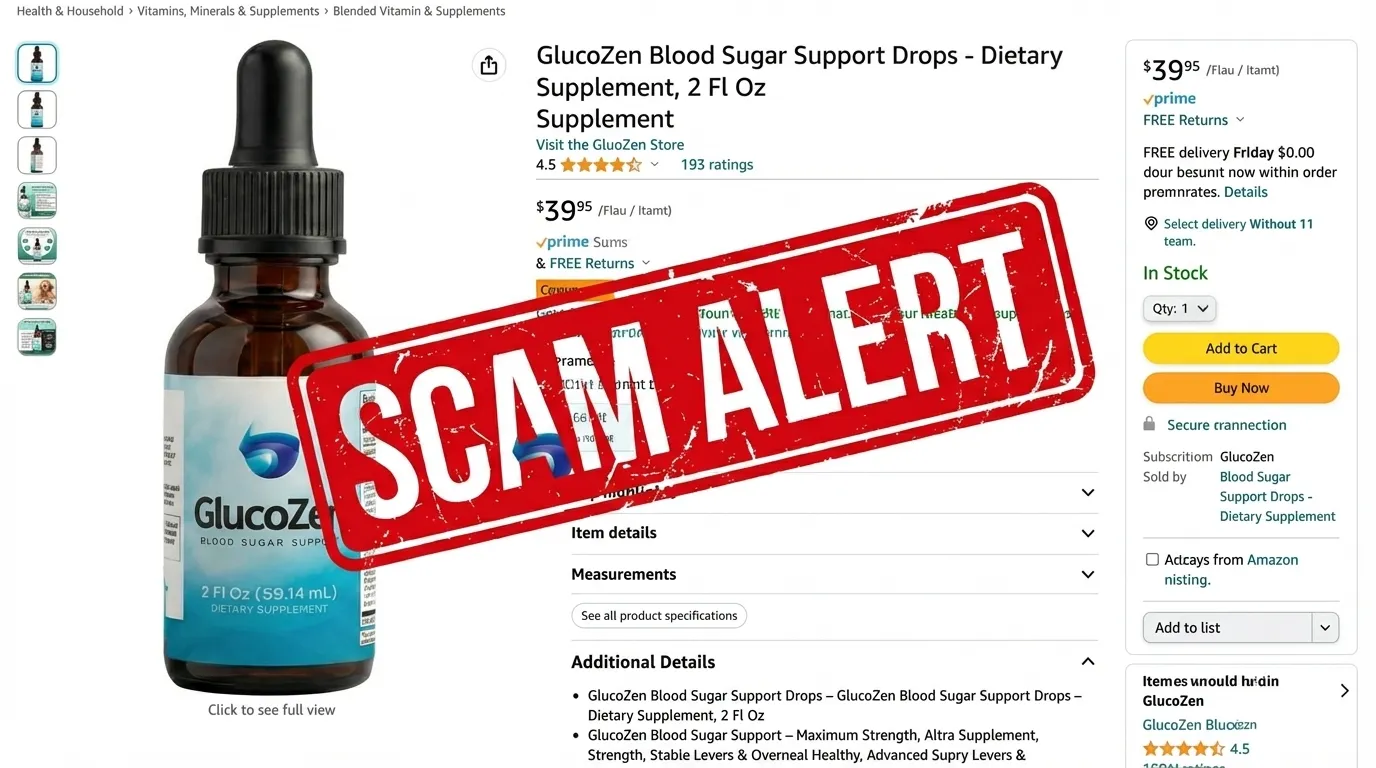 GlucoZen authenticity warning